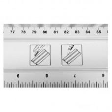 19755 VOREL Rigla din aluminiu, lungime 1000 mm, c..